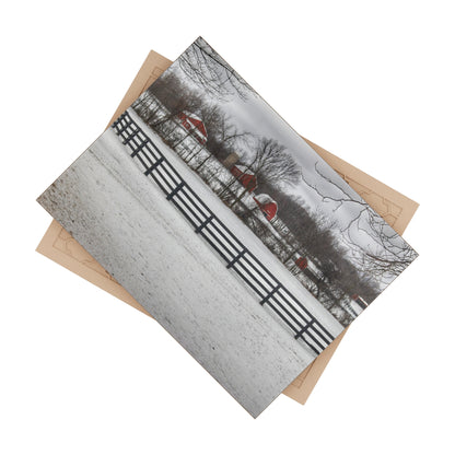 U R There Photography Barns of Barber Road II Rustic Farmhouse Decorative Ceramic Tile