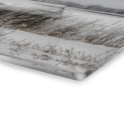 U R There Photography Grey Shacks of Mayville Rustic Farmhouse Acrylic Wall Print