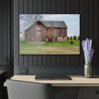 U R There Photography Millington Road Stone Grey Rustic Farmhouse Acrylic Wall Print