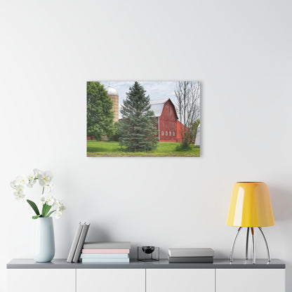 U R There Photography German Road Red I Rustic Farmhouse Acrylic Wall Print
