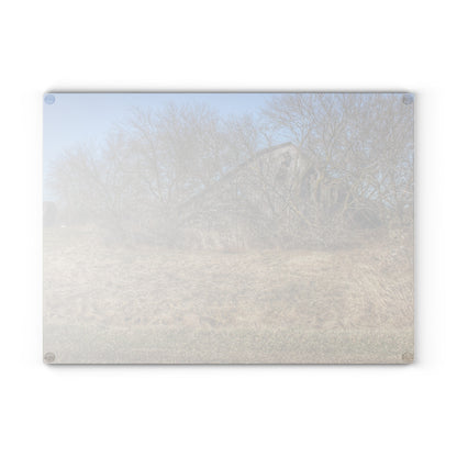 U R There Photography Fargo Road Forgotten Rustic Farmhouse Tempered-Glass Cutting Board