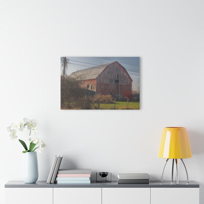 U R There Photography Dodge Road Red I Rustic Farmhouse Acrylic Wall Print