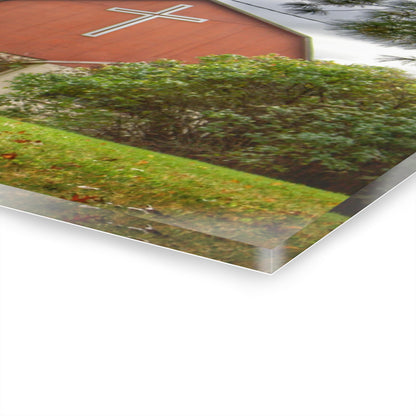 U R There Photography Flint River Road Cross Barn Rustic Farmhouse Acrylic Wall Print