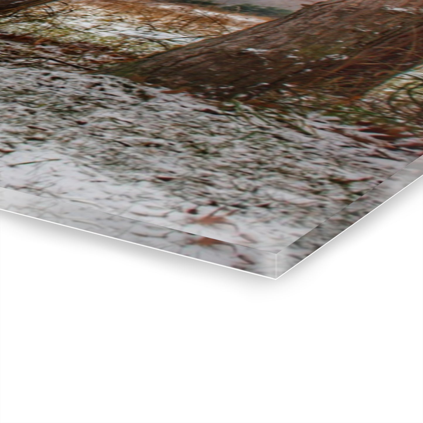 U R There Photography McKail Road Quilted Red Rustic Farmhouse Acrylic Wall Print