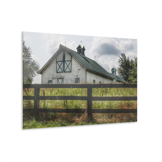 U R There Photography Sutton Road White Rustic Farmhouse Acrylic Wall Print