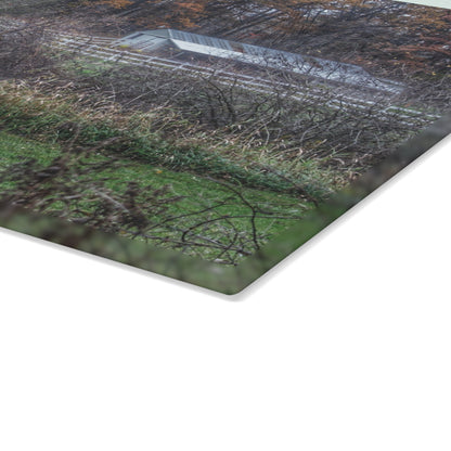 U R There Photography Shifman Road Stable Rustic Farmhouse Tempered-Glass Cutting Board