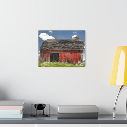 U R There Photography Hollenbeck Road Red III Rustic Farmhouse Acrylic Wall Print