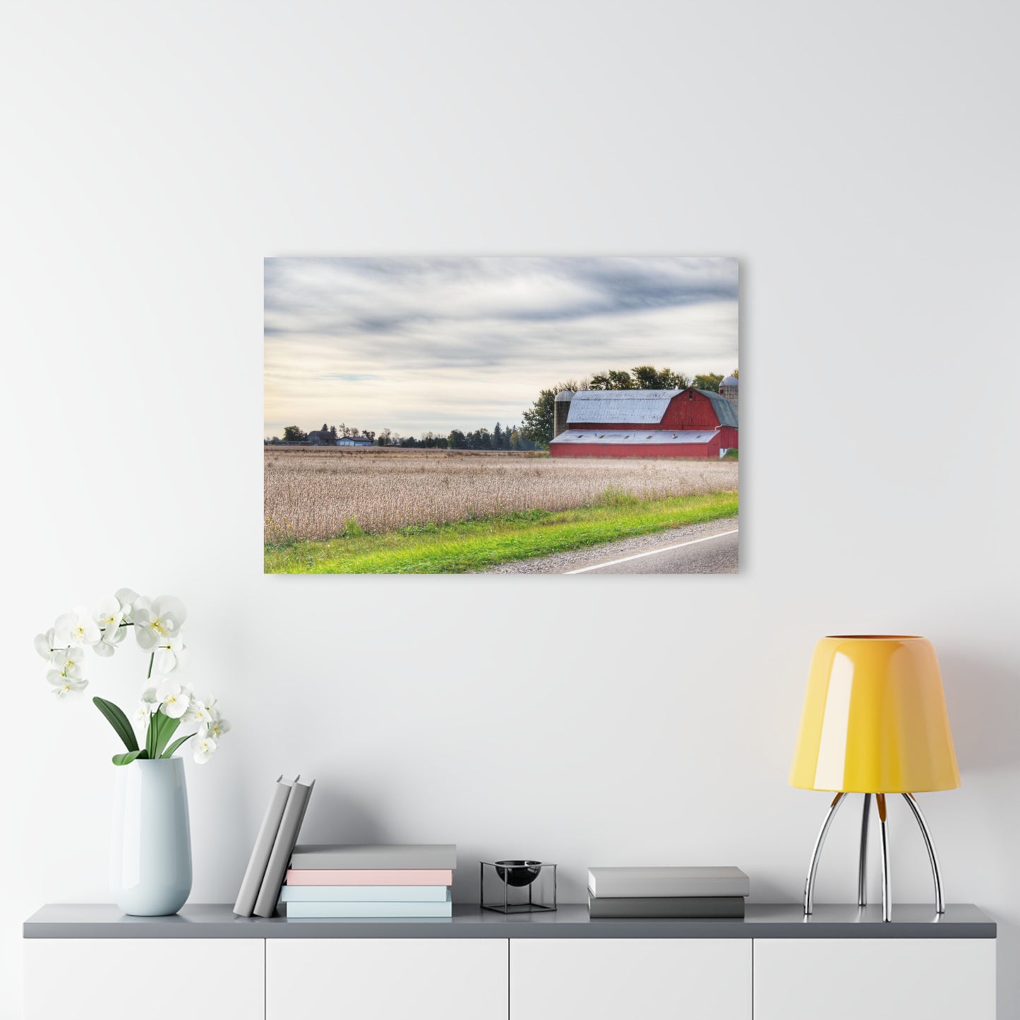 U R There Photography Brown City Red II Rustic Farmhouse Acrylic Wall Print