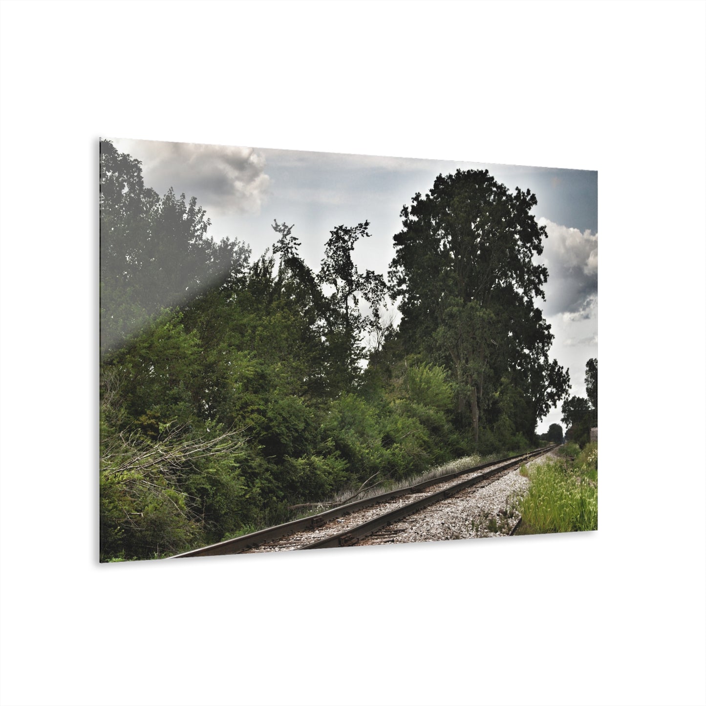 U R There Photography Michigan Rails Rustic Farmhouse Acrylic Wall Print