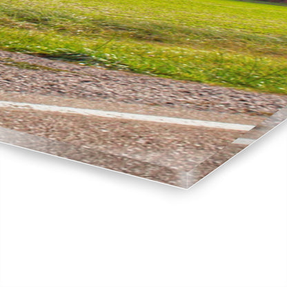 U R There Photography North Gera Road Red Rustic Farmhouse Acrylic Wall Print