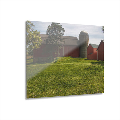 Barn Boutique Modern Farmhouse Acrylic Wall Print| Maple Leaf Road Red