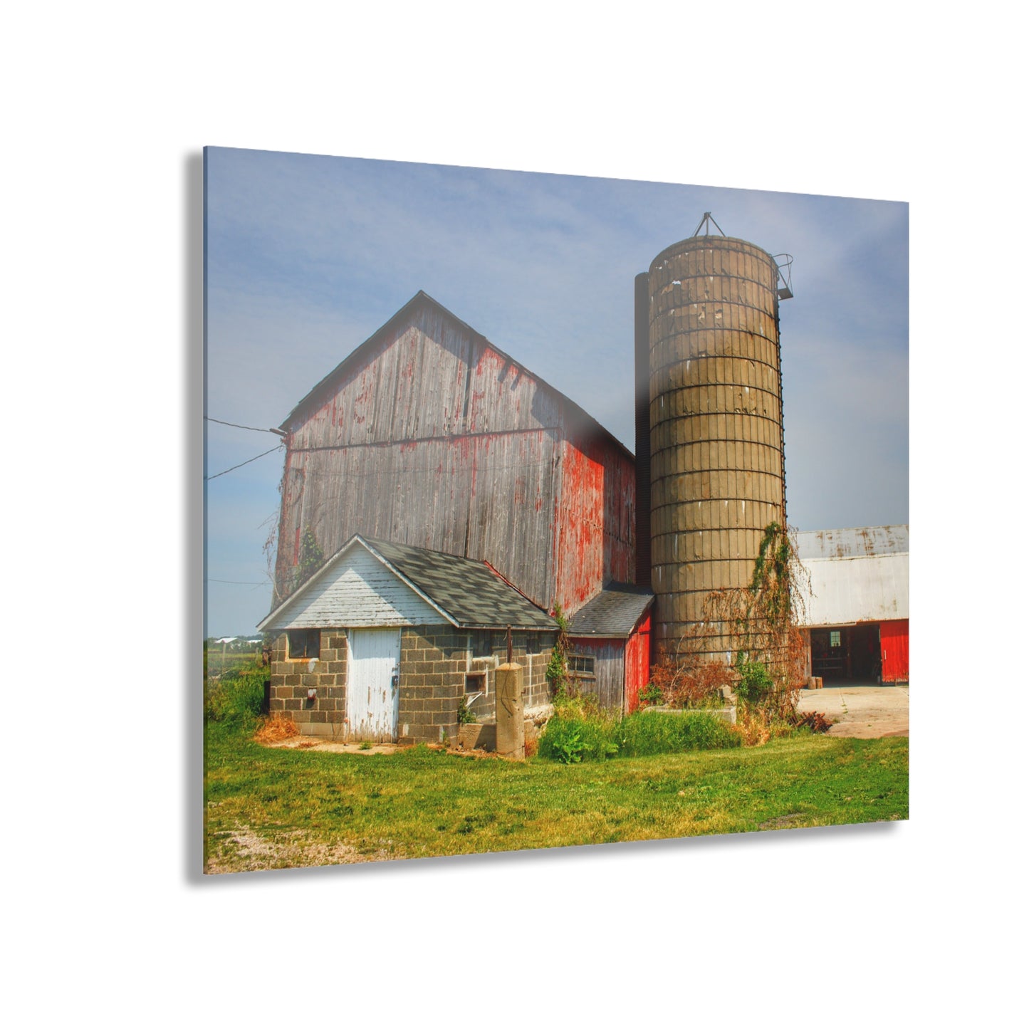 Barn Boutique Modern Farmhouse Acrylic Wall Print| Marlette Road Red III