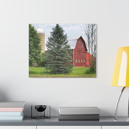 U R There Photography German Road Red I Rustic Farmhouse Acrylic Wall Print