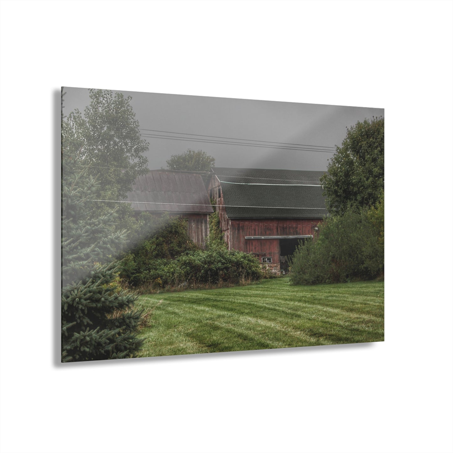 U R There Photography Bowers Road Grey Duo II Rustic Farmhouse Acrylic Wall Print