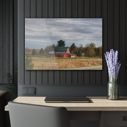 U R There Photography M-24 TnT Red II Rustic Farmhouse Acrylic Wall Print