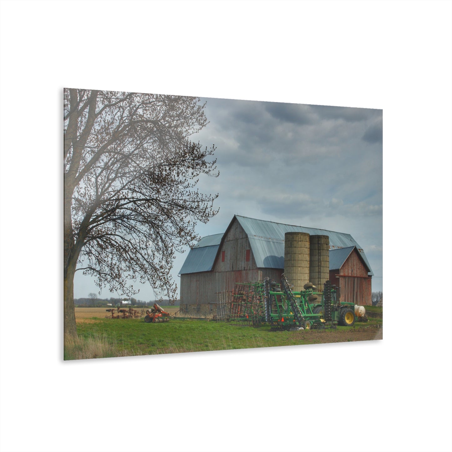 U R There Photography Snover Road Red I Rustic Farmhouse Acrylic Wall Print