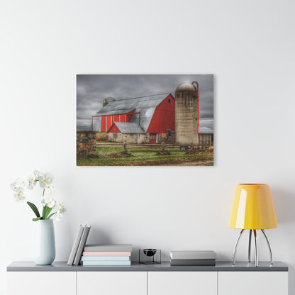 U R There Photography Slattery Roadside Red II Rustic Farmhouse Acrylic Wall Print