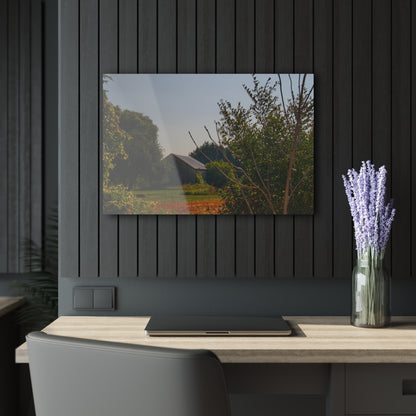 U R There Photography Clifford Hidden Grey Rustic Farmhouse Acrylic Wall Print
