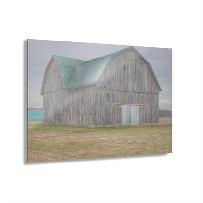 U R There Photography Forest Road Grey Rustic Farmhouse Acrylic Wall Print