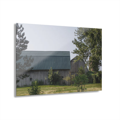 U R There Photography Bordman Road Greys Rustic Farmhouse Acrylic Wall Print