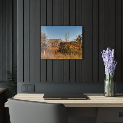 U R There Photography Clothier Road Red I Rustic Farmhouse Acrylic Wall Print
