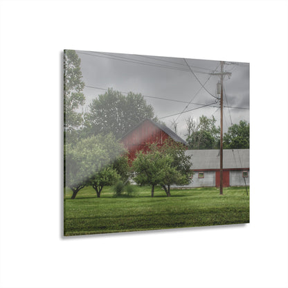 U R There Photography Hidden Red of M24 Rustic Farmhouse Acrylic Wall Print