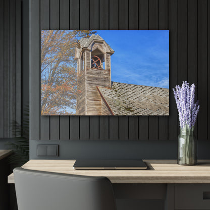 U R There Photography Schoolhouse of Marlette Road II Rustic Farmhouse Acrylic Wall Print