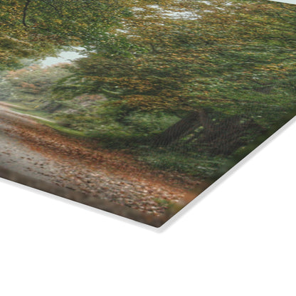 U R There Photography Country Roads in Millington Rustic Farmhouse Tempered-Glass Cutting Board