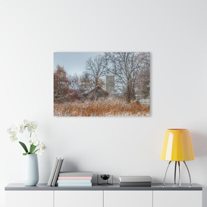 U R There Photography Wale Road Hidden Grey Rustic Farmhouse Acrylic Wall Print