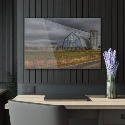 U R There Photography Daley Road Grey IV Rustic Farmhouse Acrylic Wall Print