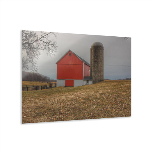 U R There Photography Brocker Road Red II Rustic Farmhouse Acrylic Wall Print