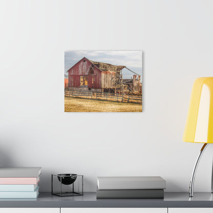 U R There Photography Irish Road Old Red Rustic Farmhouse Acrylic Wall Print