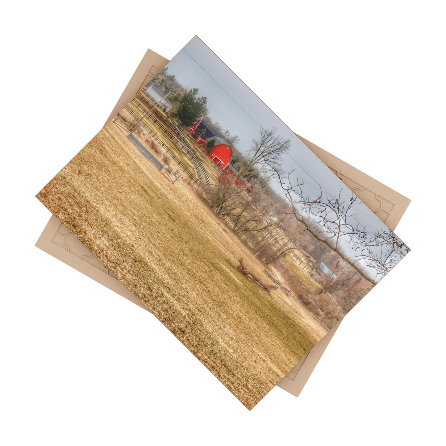 U R There Photography Beyond the Trees on Rock Valley Road Rustic Farmhouse Decorative Ceramic Tile