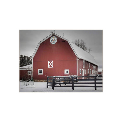 U R There Photography Barns of Barber Road III Rustic Farmhouse Decorative Ceramic Tile