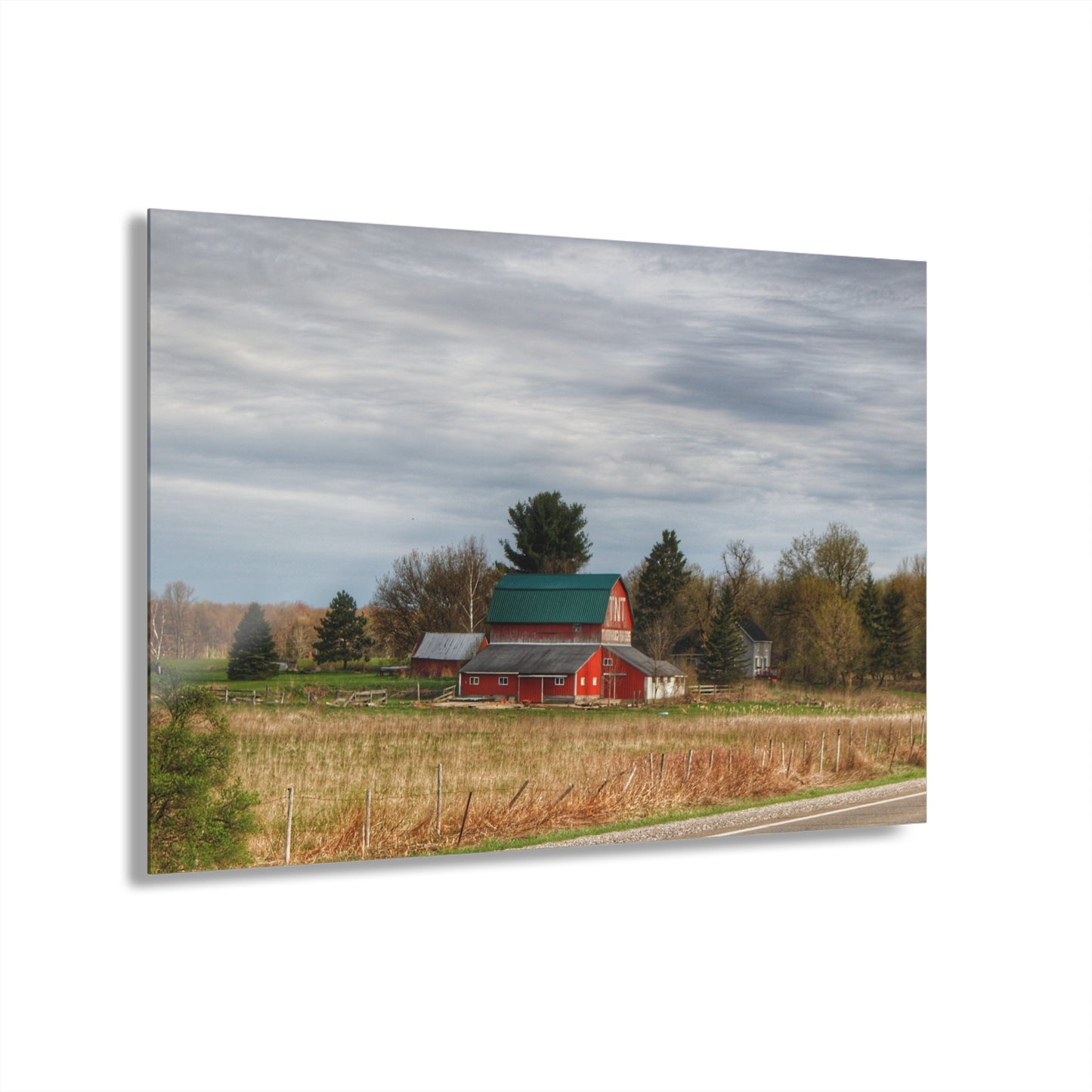 U R There Photography M-24 TnT Red II Rustic Farmhouse Acrylic Wall Print