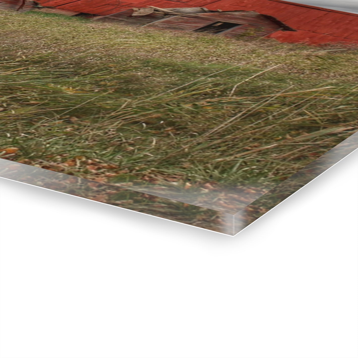 U R There Photography Horton Hilltop Red Rustic Farmhouse Acrylic Wall Print