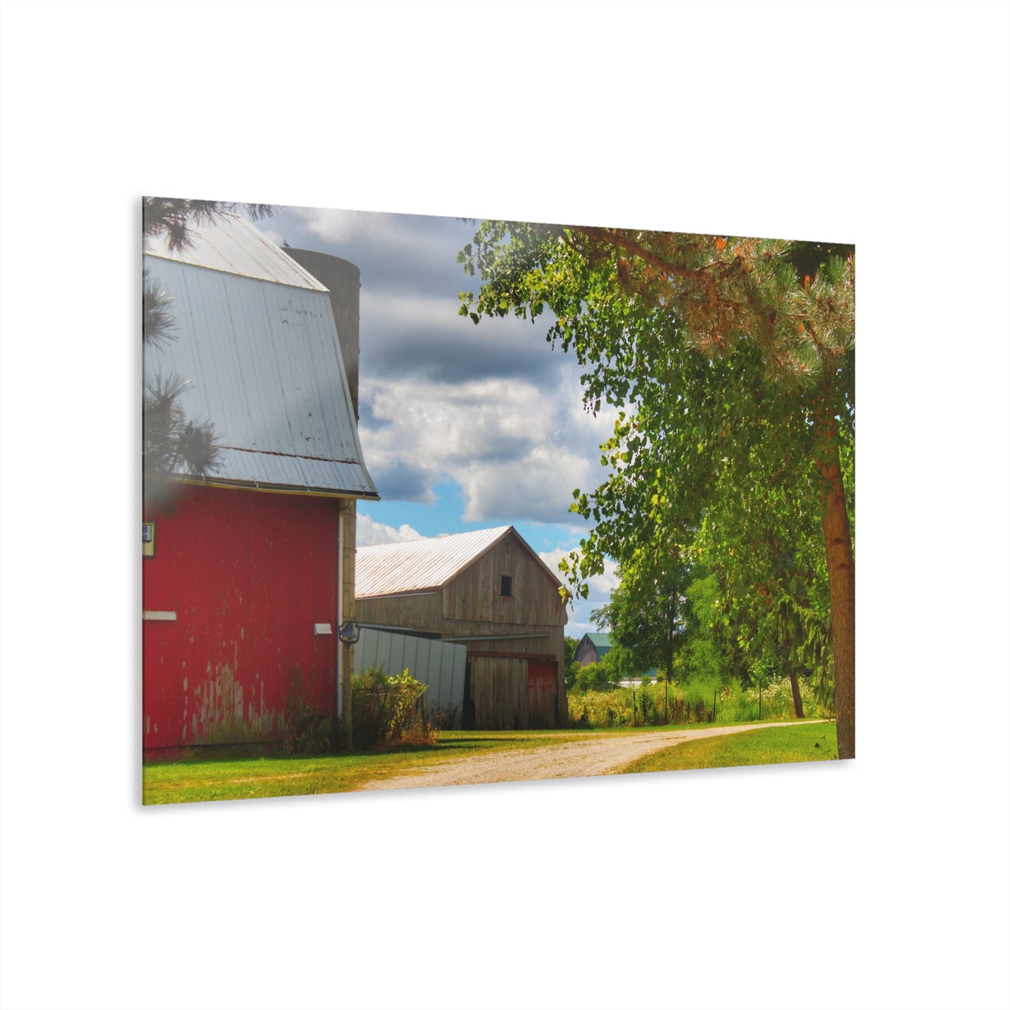 U R There Photography Hough Barn View Rustic Farmhouse Acrylic Wall Print