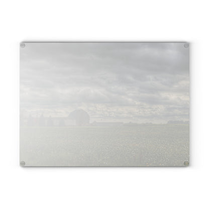 U R There Photography Early Fall on the Farm Rustic Farmhouse Tempered-Glass Cutting Board