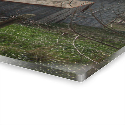 U R There Photography Sandusky Grey II Rustic Farmhouse Acrylic Wall Print