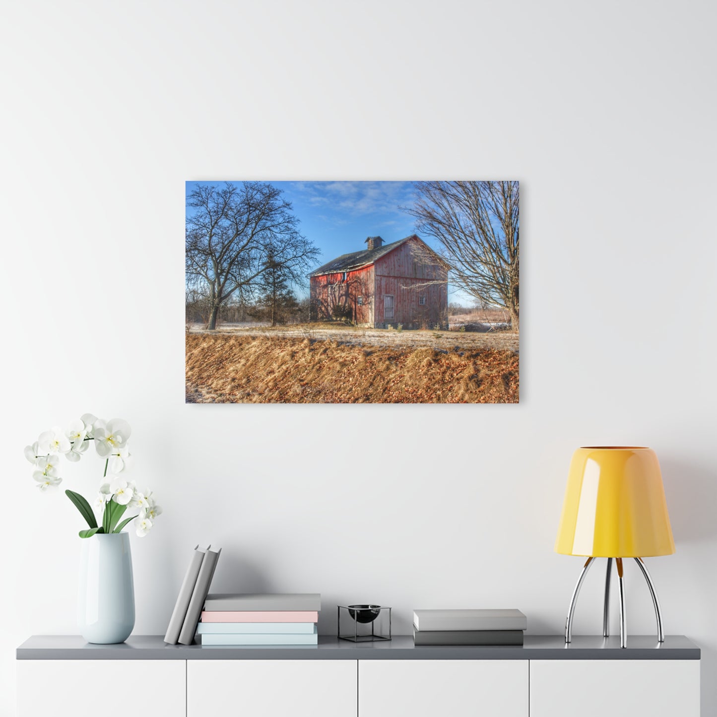 U R There Photography M-24 Barn at the Bend I Rustic Farmhouse Acrylic Wall Print