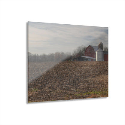 U R There Photography Cumber Road Red II Rustic Farmhouse Acrylic Wall Print