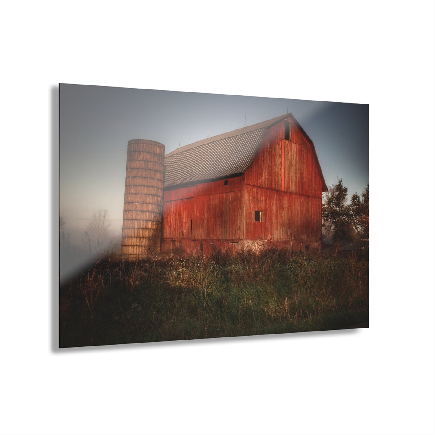 U R There Photography Columbiaville Red II Rustic Farmhouse Acrylic Wall Print