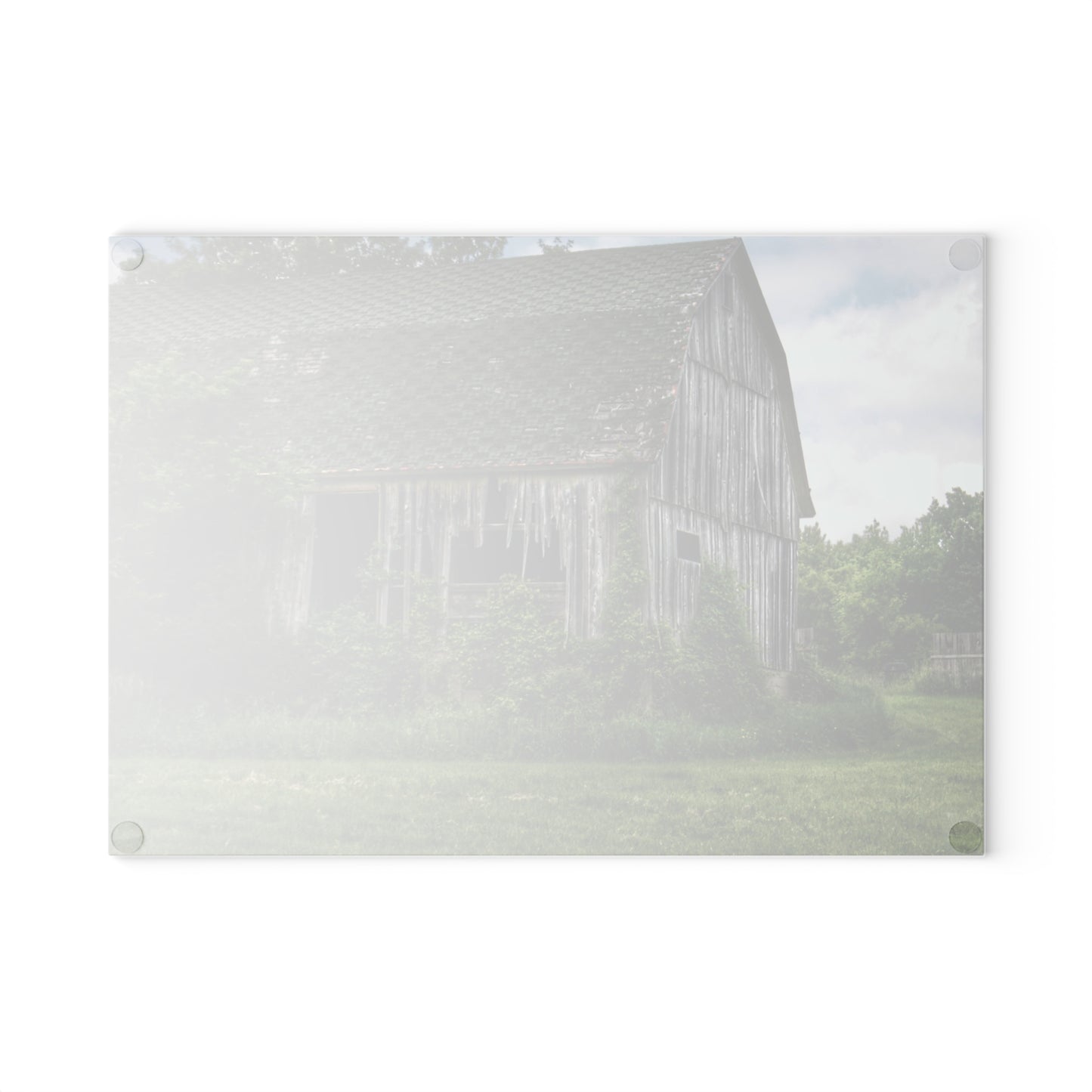 Barn Boutique Rustic Tempered-Glass Cutting Board| Hunters Creek Forgotten Grey