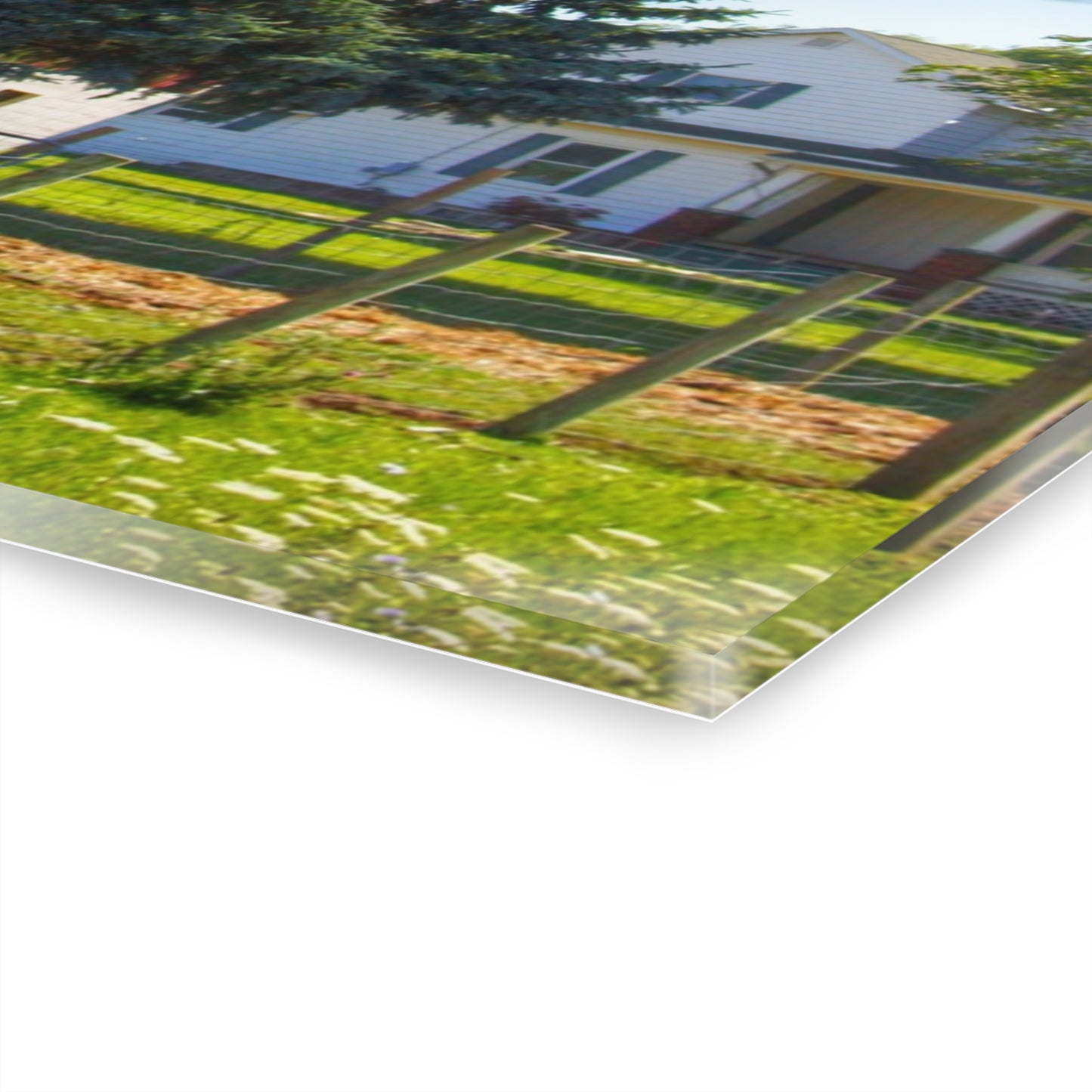 U R There Photography Hunters Creek Red Cow Barn I Rustic Farmhouse Acrylic Wall Print