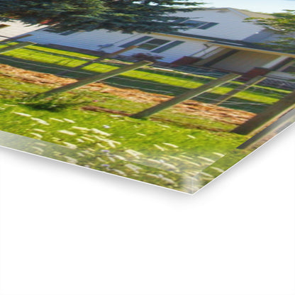 U R There Photography Hunters Creek Red Cow Barn I Rustic Farmhouse Acrylic Wall Print