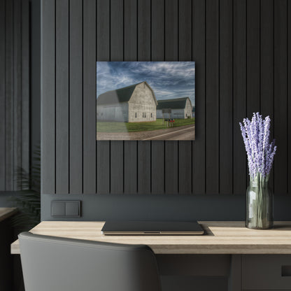 U R There Photography Richardson Road White Duo Rustic Farmhouse Acrylic Wall Print