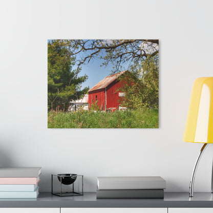U R There Photography Bronson Lake Road Barn at the Bend Rustic Farmhouse Acrylic Wall Print