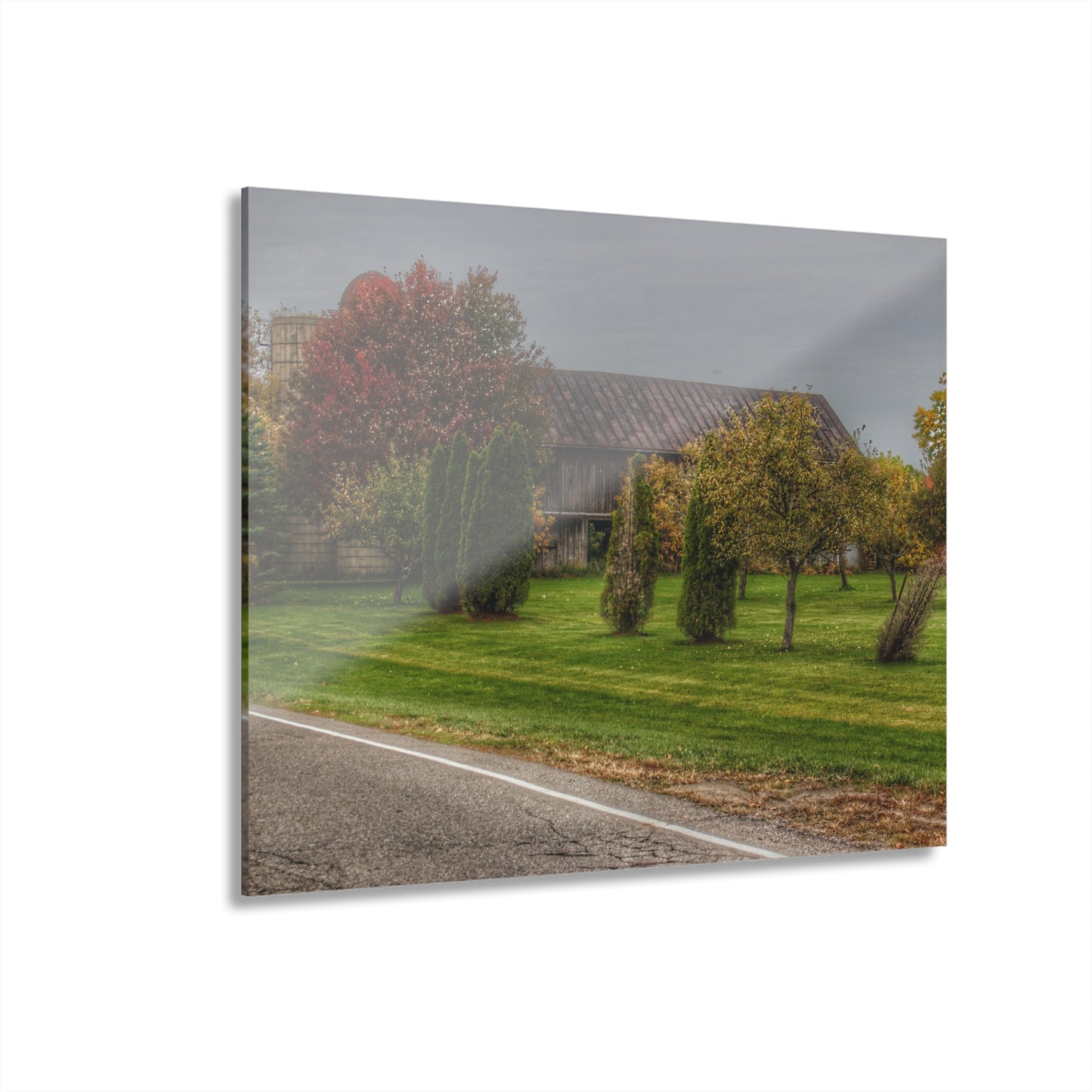 U R There Photography Goodrich Grey Rustic Farmhouse Acrylic Wall Print