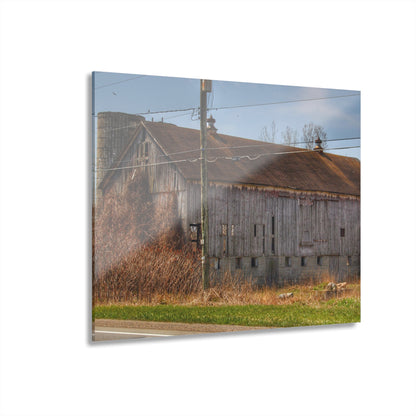 U R There Photography Metamora M-24 Grey III Rustic Farmhouse Acrylic Wall Print