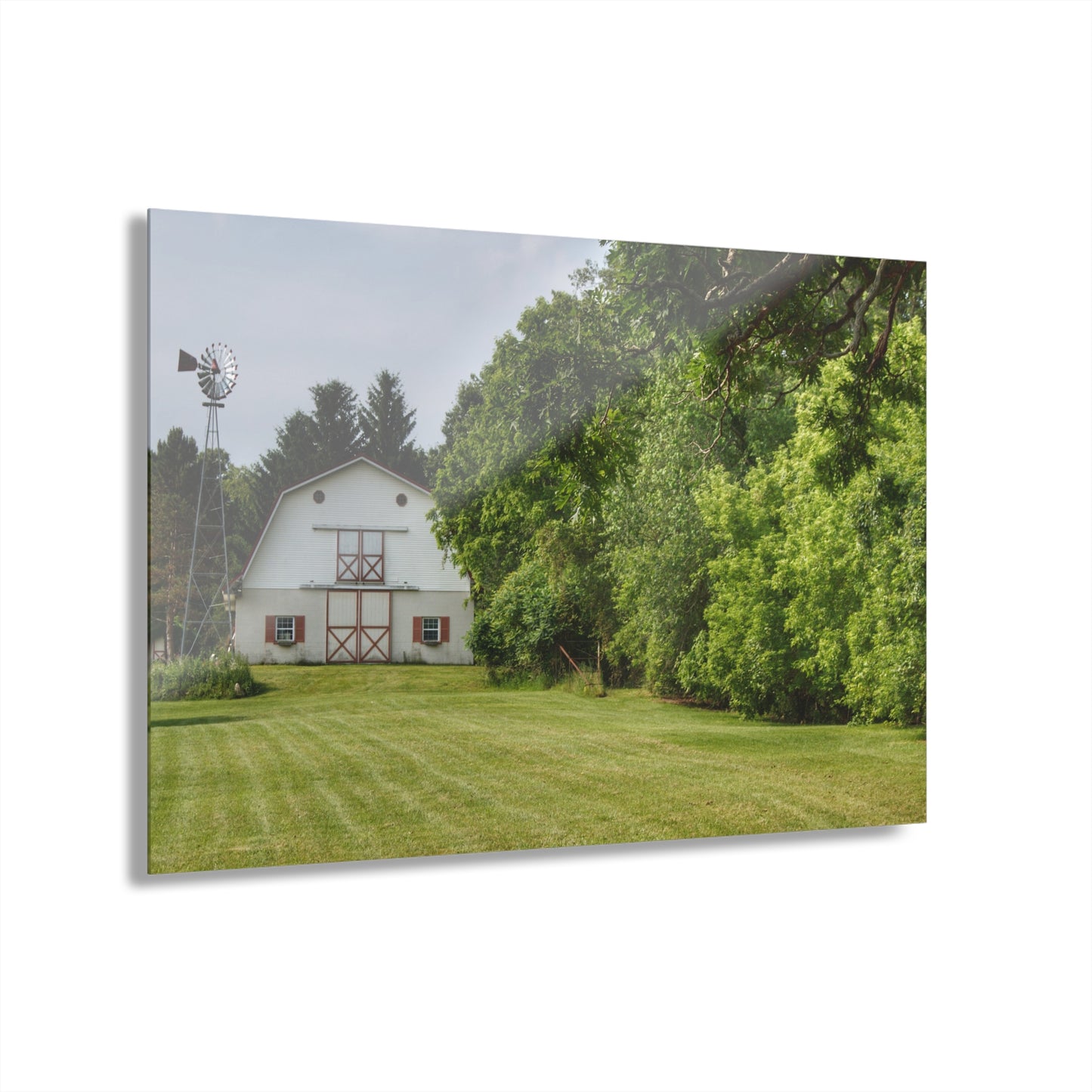 U R There Photography Hunters Creek White Rustic Farmhouse Acrylic Wall Print